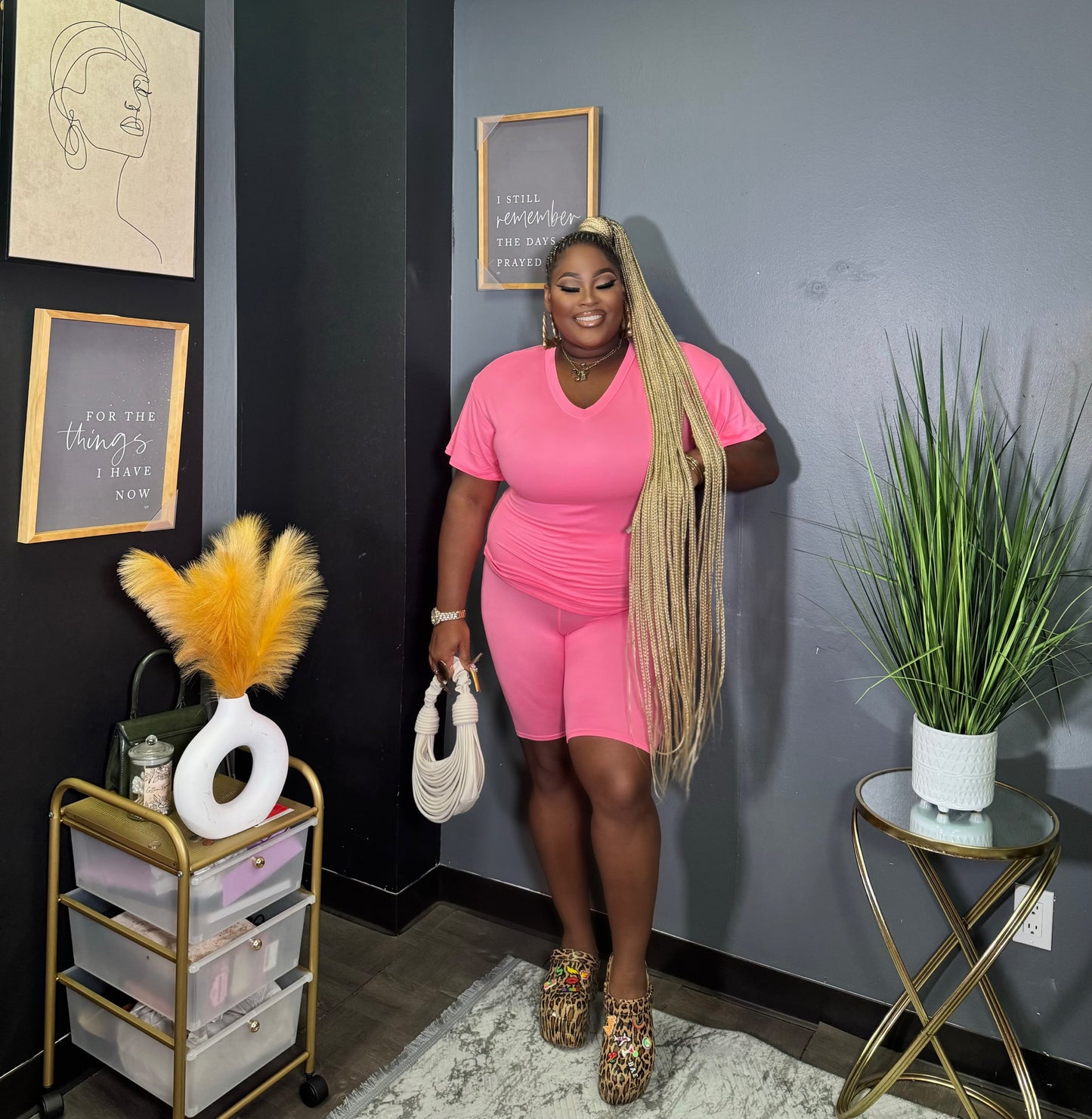 Pink 2pc set ๐ sm-XL