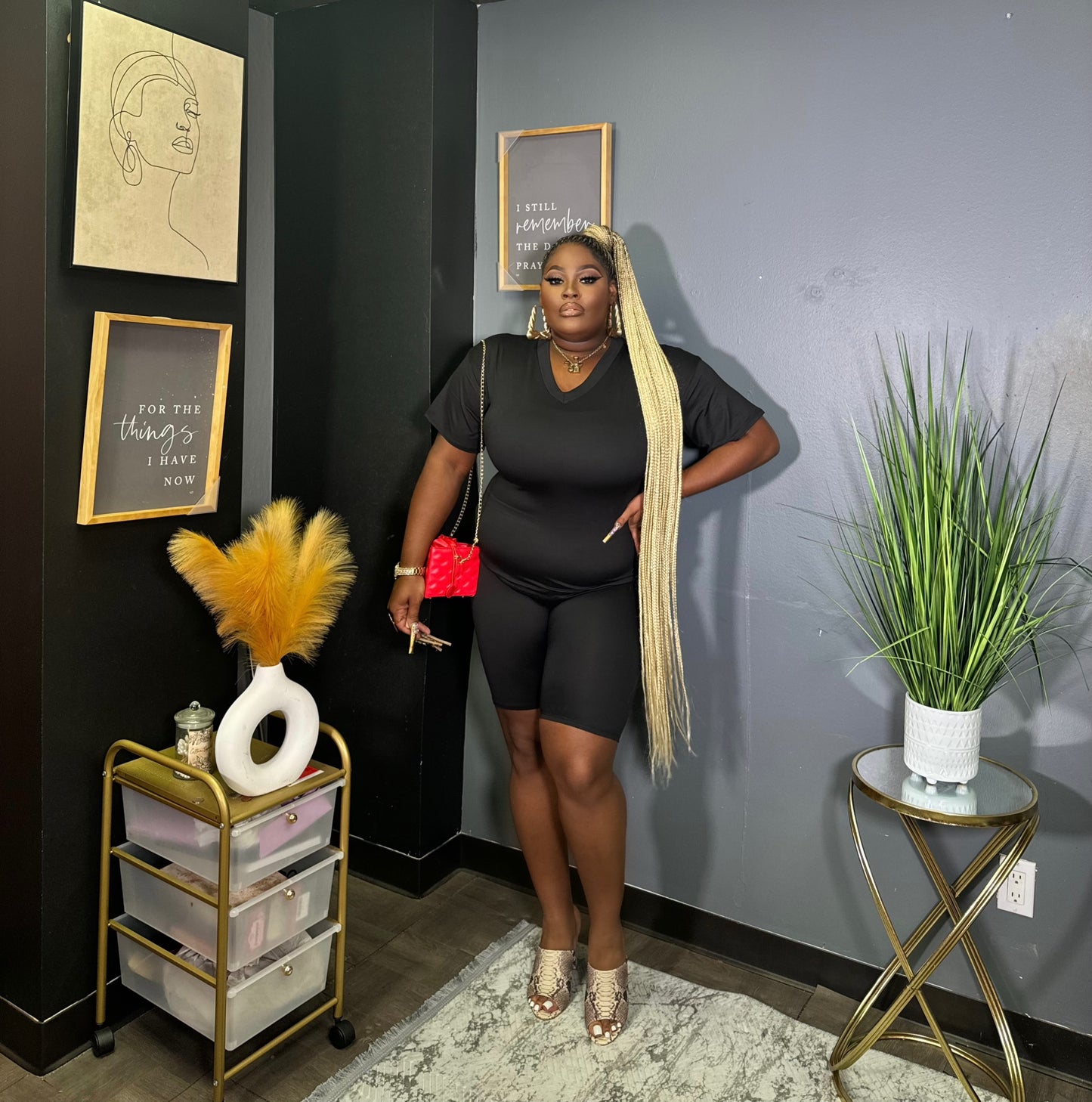 Black 2pc set (regular & plus)