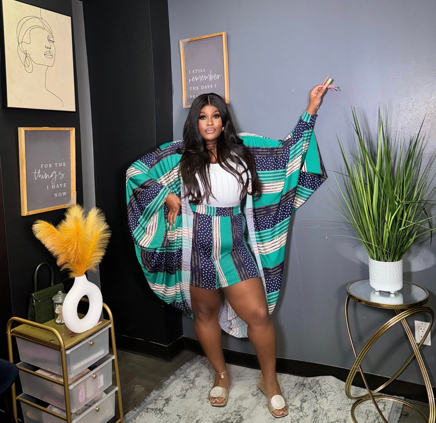 Day time fun * 2pc cardigan set